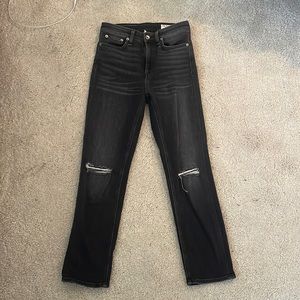 Rag and bone slim straight ankle jeans - size 25